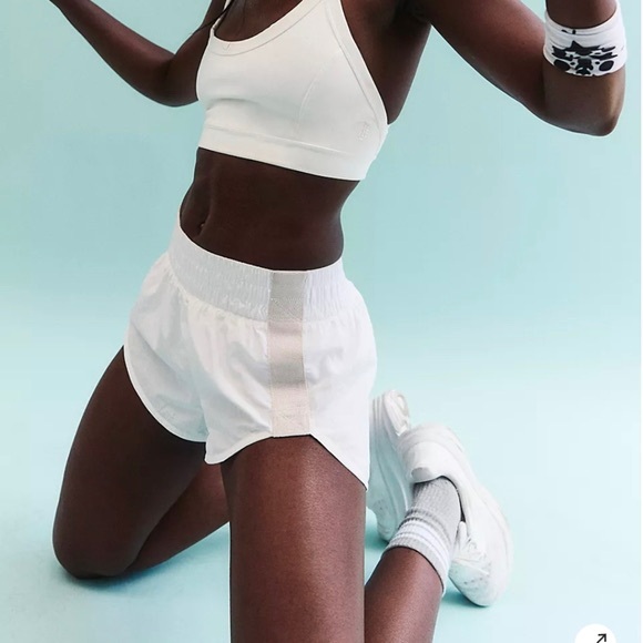 Free People Trail Angel Shorts   White NWT - Picture 1 of 8